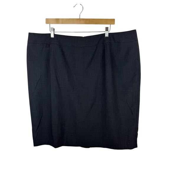 Calvin Klein Womens‎ Pencil Skirt Sz 22W Gray Career Office Interview Workwear - Picture 1 of 10